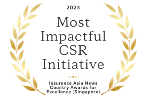 2023 Most Impactful CSR Initiative - Insurance Asia News Country Awards for Excellence (Singapore)